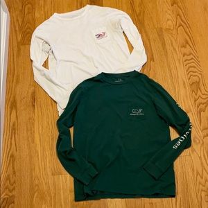 2 Vineyard Vines long sleeve tops - small